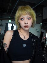 ギークス(GEEKS)&nbsp;【GEEKS渋谷】レイヤーボブ/デザインカラー/ハイトーン/前髪あり