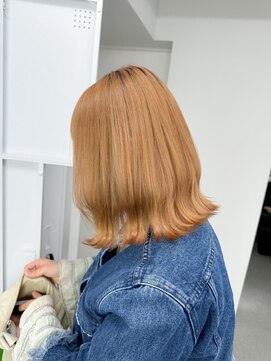 イロウ 山口どうもん店(IROW) ダブルカラー/ミディアムレイヤー/ミルクティー/ブリーチ