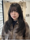 フェイスフレーミングルーツカラー天使の羽バングネオウルフボブ