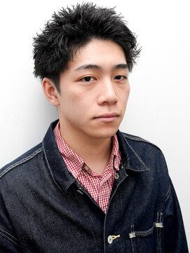 ヨファ ヘアー 芦屋店(YOFA hair) メンズカットアップバングスパイキーショート0206