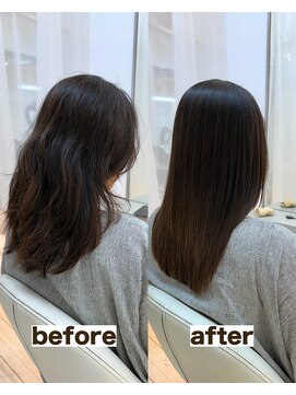 シゲ 自由が丘店(SHIGE) 乾かすだけでまとまる地毛風髪質改善ストレート40代50代縮毛矯正