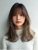 ダル 渋谷/表参道(DAL.)&nbsp;レイヤーカット髪質改善カラー透明感カラー顔まわりカット