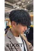 MEN’S HAIR/波巻ツイストスパイラル/フェザーパーマ/眉毛/原宿