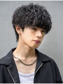 シャドウパーマ ニュアンスパーマ 韓国風マッシュ ツーブロック