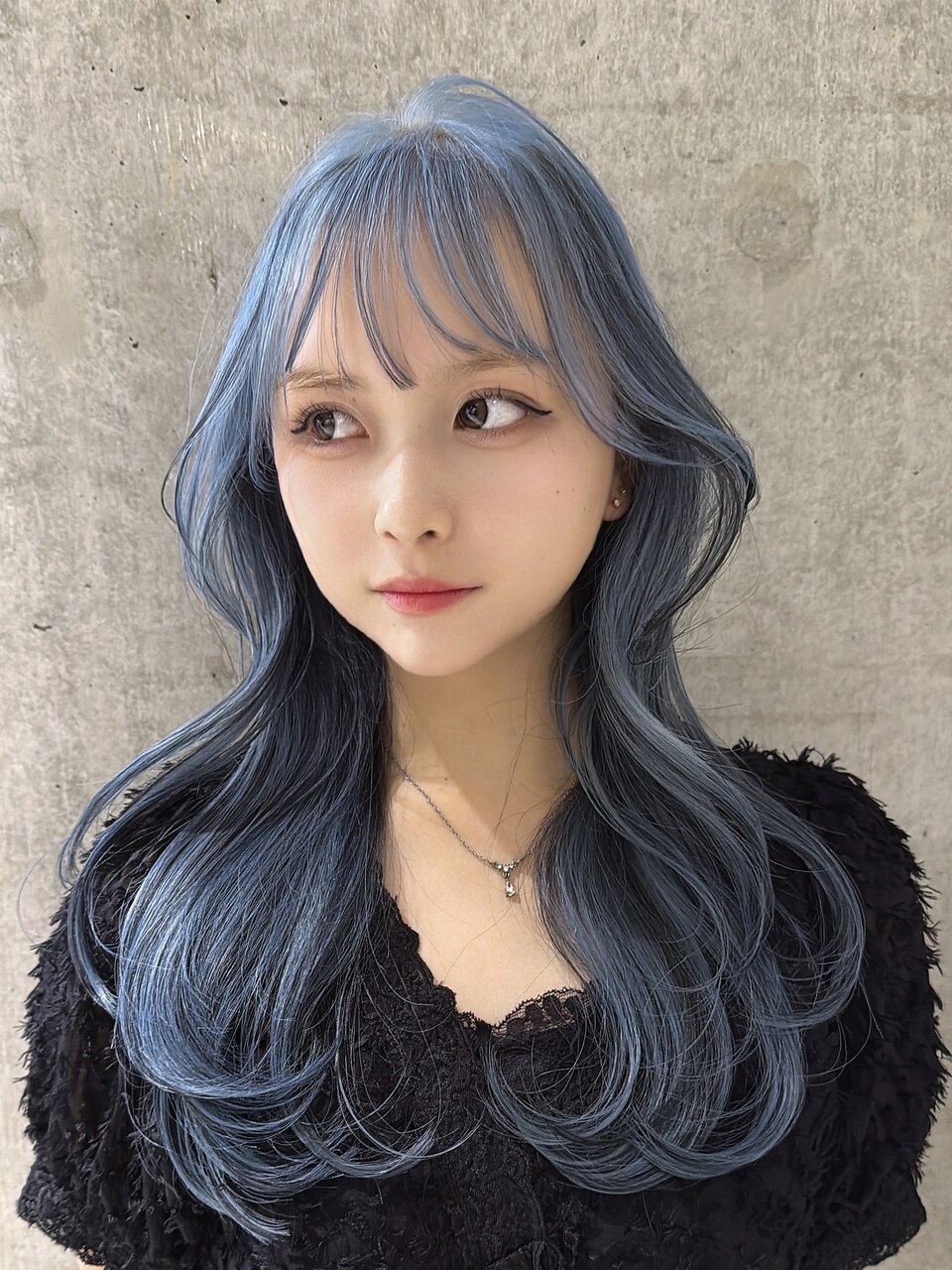 ペールブルー：L293746008｜モニカ 栄店(MONIQA)のヘアスタイル