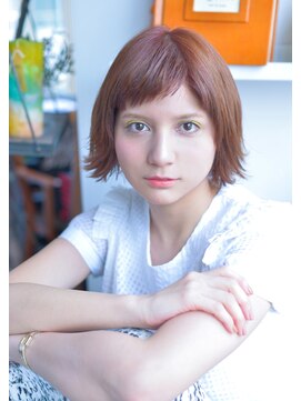 ヘアアンドメイク エジェリ(hair&make egerie) カットでつくる♪外国人風フレンチボブ インナーカラー 恵比寿