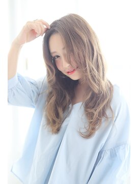 ヘアーズ ベリー 下大利店(hairs BERRY) 透明感＿ことりベージュ_毛先パーマ♪