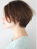 30代40代50代 大人かわいい 小顔 骨格美 ひし形ショート