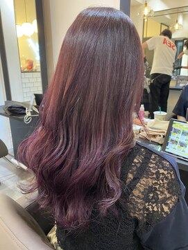 サロンドミルク 溝の口店(salon de MiLK) ブリーチなし!パープルカラー