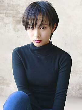 ヘアーアンジェ 南矢野目店(Hair ange) 【イルミナカラー×髪質改善TR】耳かけショートスタイル