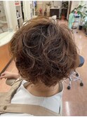マッシュショートパーマ