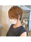 2022年秋冬大人可愛い小顔耳掛けショートボブ30代40代50代