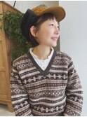 seek オン眉ボブ