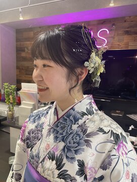 バイブス バイ ケンジ(vibes by KENJE) 卒業式着付け ヘアアレンジ