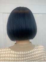 ナンバー アンフィール 渋谷(N° anfeel)&nbsp;【小林】@yashi_sa 韓国インディゴブルーワンレンボブショート