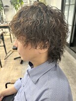 アルモ ヘア フア 東静岡(ALMO hair HUA) 【メンズウルフ波巻きパーマ】