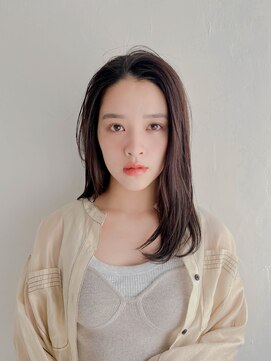 ムク 甲府(muku.) 前髪/マチルダボブ/ピンクベージュインナー/グレージュ[甲府駅]