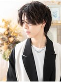 前髪パーマセンターパート無造作束感ショート北浦和20代30代!