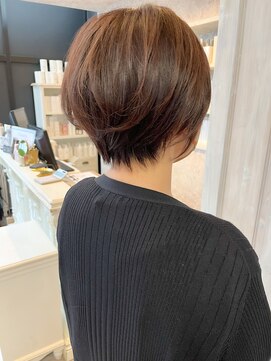 キャアリー(Caary) 福山人気caary柔らかカラーマロンベージュ大人くびれショート