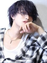 コンフィデンス メンズヘアー(confidence MEN'S HAIR)&nbsp;シースルースパイラルパーマ パープルブラック [新宿/新宿駅]