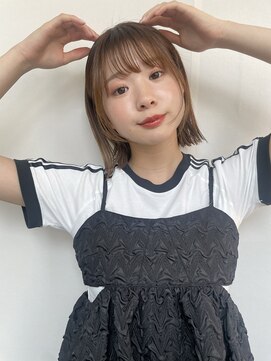 アンバー 池袋(amber) 切りっぱなしボブ/美髪/ピンクブラウン[池袋駅]