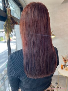 ジル アンク(Jill ankh) 《Jillankh 姫路駅前》フーシャピンク 艶髪 暖色系 ロング