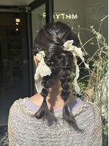 リズム(RHYTHM) お呼ばれヘアセット◎ツインアレンジ