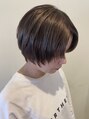 フーコー 朝日ヶ丘店(fuhcoh)&nbsp;ショートカット顔周りレイヤーで少し個性的なカットに☆