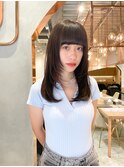 黒髪ネビージュ小顔ボブルフレイヤー顔まわり