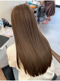 ロング*髪質改善*オリーブベージュ*透明感カラー*岡山