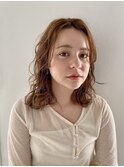 ミディアムパーマスタイル