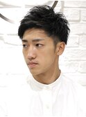メンズカットツーブロックショートビジネス眉毛カット刈り上げ