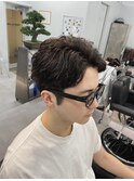 スキンフェードメンズカット高円寺ニュアンスパーマバズカット