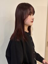 アルク(alku)&nbsp;ワインレッド×ぷつっとカット