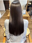 ストレート/艶髪/ブラウンベージュ