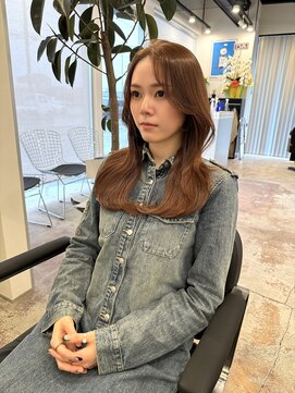 ハイフン 伊勢崎(hyphen) 韓国風レイヤー☆マロンベージュ☆韓国風巻き