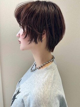 ミンクス ギンザ セントラル(MINX ginza central) 【MINX】くびれヘアアプリコットオレンジハイライトカラー_銀座
