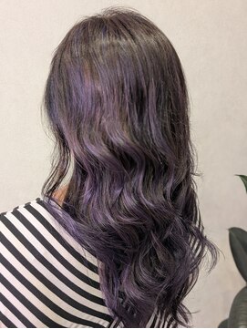 イリエヘア 川口(irier hair) 艷やかハイライトグラデーションバイオレット【薬師神】