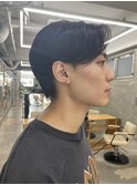 メンズカットメンズセンターパートニュアンスパーマ渋谷学割