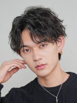 フィフス 原宿(fifth) 原宿ツイストスパイラルパーマメンズカットセンターパート30代