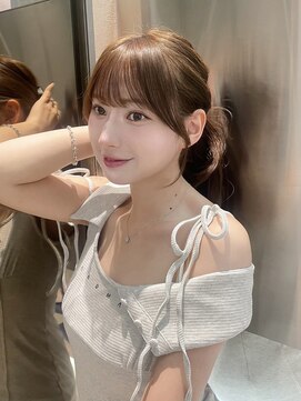 グロー オオミヤ アネックス 大宮(GLROW OMIYA ANNEX) 顔周りカット レイヤーカット 顔周りレイヤー おくれ毛カット