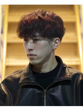 ペルズヘア(PELLS HAIR) マッシュパーマラウンドマッシュ大人マッシュセンターパート