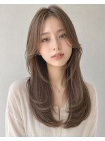 髪質改善&縮毛矯正 rococo.【ロココ】 韓国風レイヤー×シースルーバング