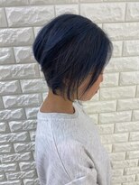 ユア レッシュブ ゆりのき店(Your Lecheveu)&nbsp;アシメグラボブ、ブルーカラー