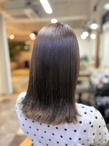 エイム ヘア リアム 調布店(eim hair liam)&nbsp;セミロングストレート/シルクストレート/上品まとまるストレート