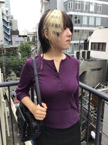 ジーナ(XENA)&nbsp;セクションカラーにポイントでエクステつけてデザイン