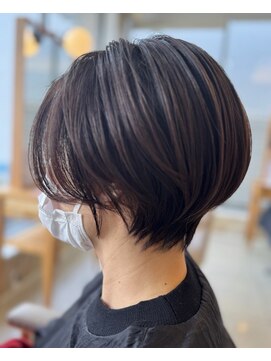 シーエーペッツ(CA-PETZ) 大人可愛い丸みショートボブ×艶髪ダークブラウン