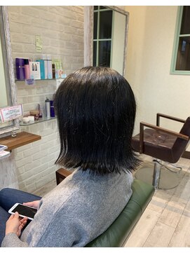 レーヴ ヘアー シエル(Reve hair ciel) 黒髪外はねボブ20代/30代/40代
