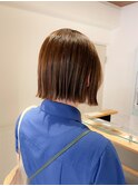 大人ミニボブ　切りっぱなしボブ