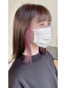 ノア(noa.) ピンクラベンダーイヤリングカラー